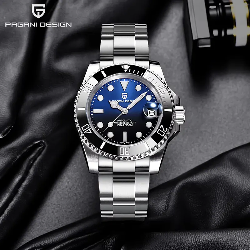 Pagani Design Submariner Blue-Black Combination Men's Watch